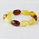 Baltic amber mix olive beads bracelet